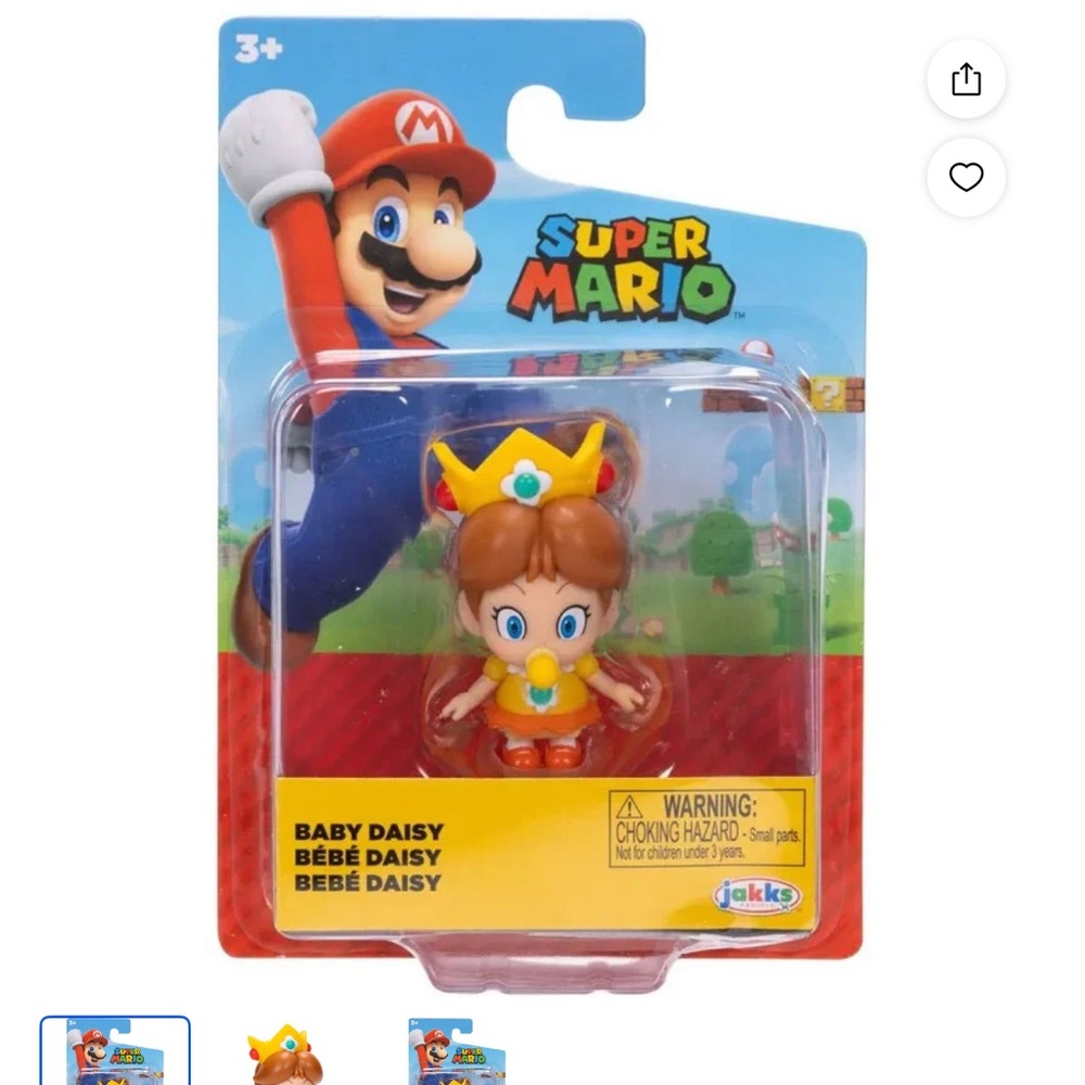 Nintendo Baby Daisy Action Figure - Orange and Yellow